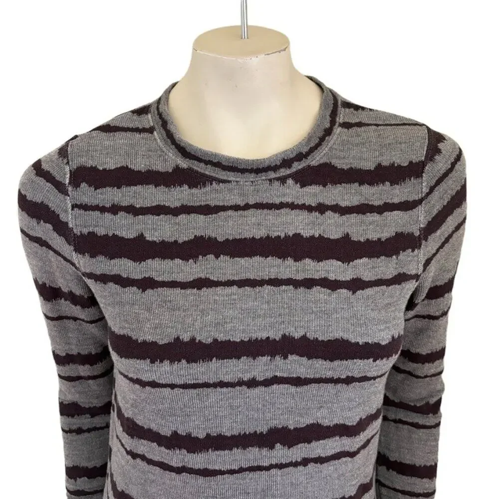NEW A.L.C. Conlo Frequency Stripe Crewneck Sweatshirt SZ 2